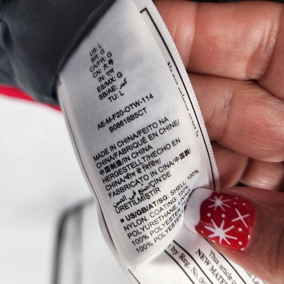 AMAZON‎ ESSENTIALS Men's Red Hooded Winter Utility Jacket L NWT - Picture 10 of 11